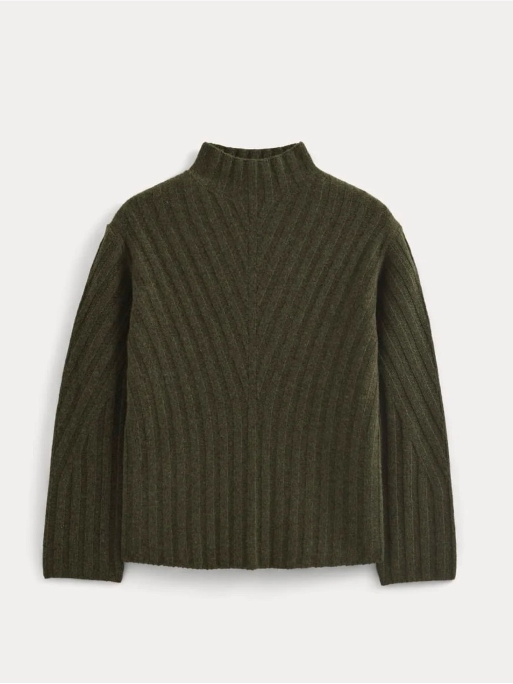 NWT Everlane Funnel-Neck Sweater in Wool Cashmere